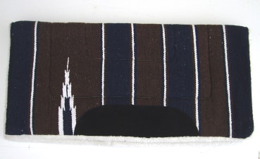 Navajo Pad 32 x 32 tum brun blå