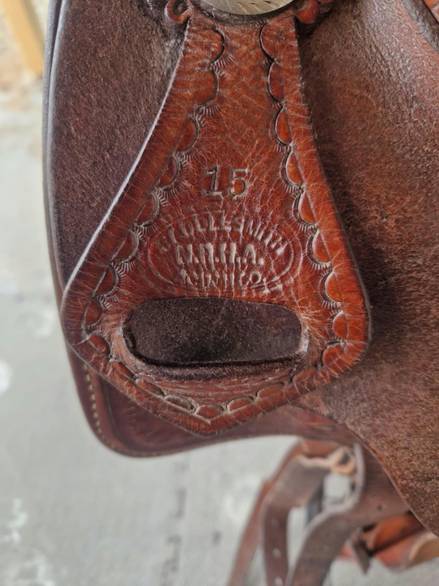 Dick Pieper Reiner NRHA westernsadel 15 tum