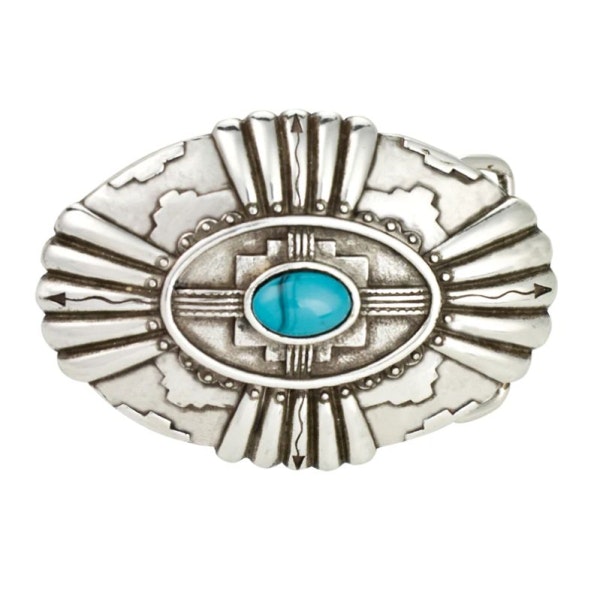 Buckle "south west turquoise stone "