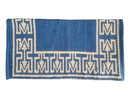 Ull filt  "blue aztec " 32 x 36 tum