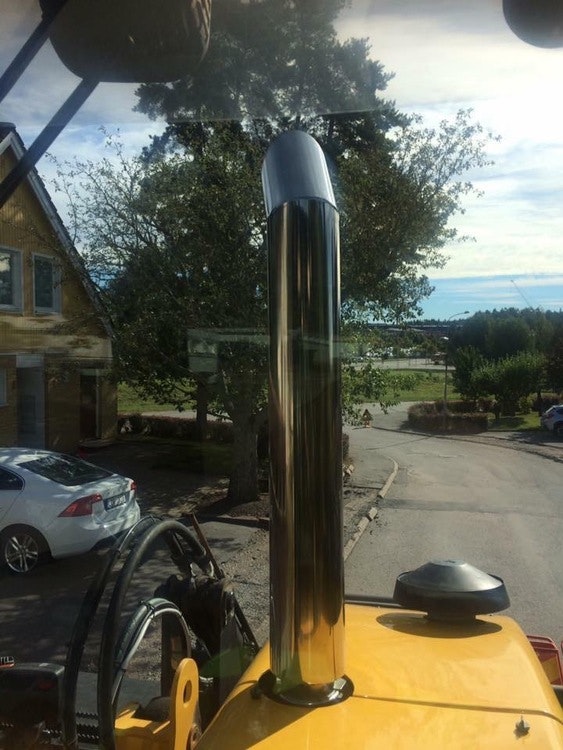 Rostfritt avgasrör Huddig 1260B