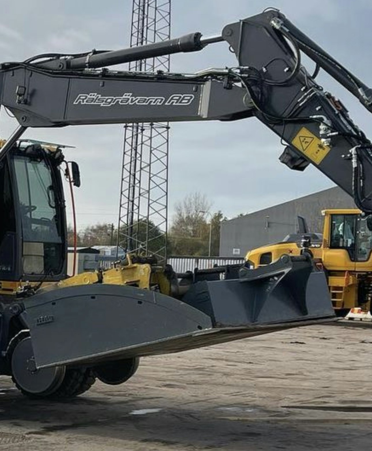 Skopa för redskap Till Spårgående hjulgrävare 2700mm bred 2000mm djup