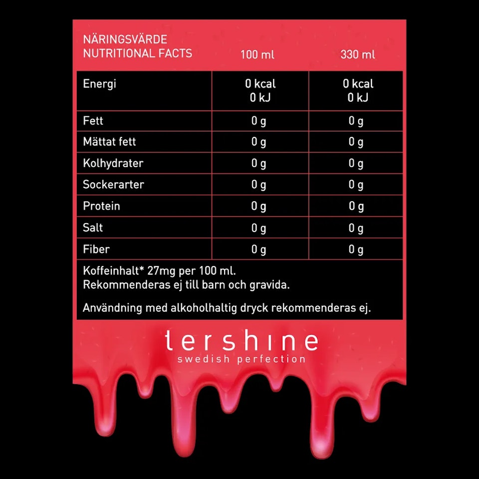 tershine - Revive Raspberry Energy Drink