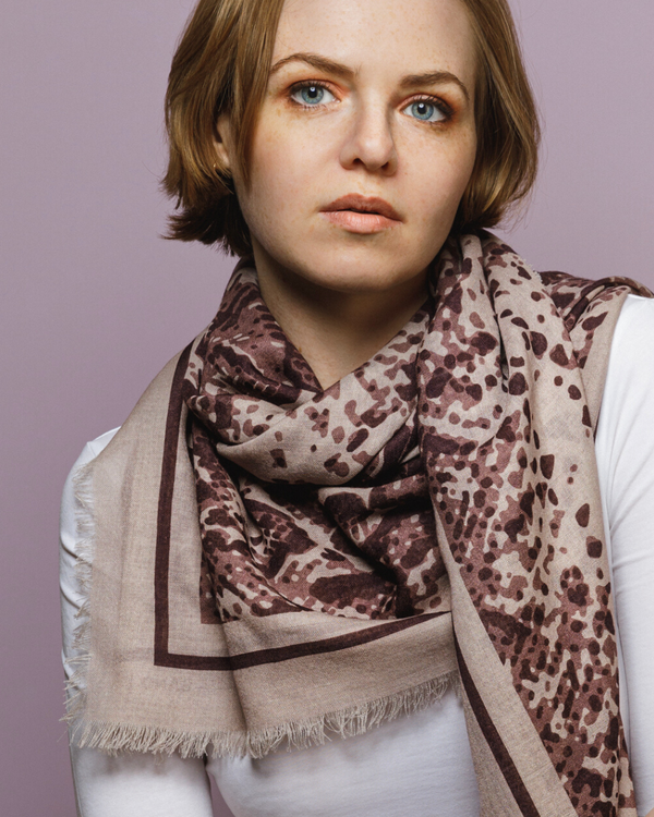 HELENA SAND wool scarf - mjuk ullsjal i finaste kvalitet