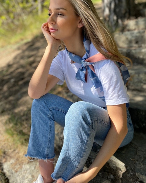 Cloudy Denim Twilly L
