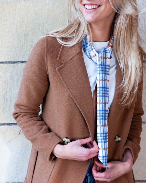 Checked Twilly Scarf L