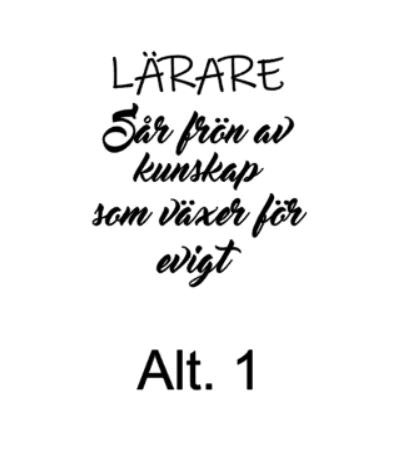 DEKAL, LÄRARE