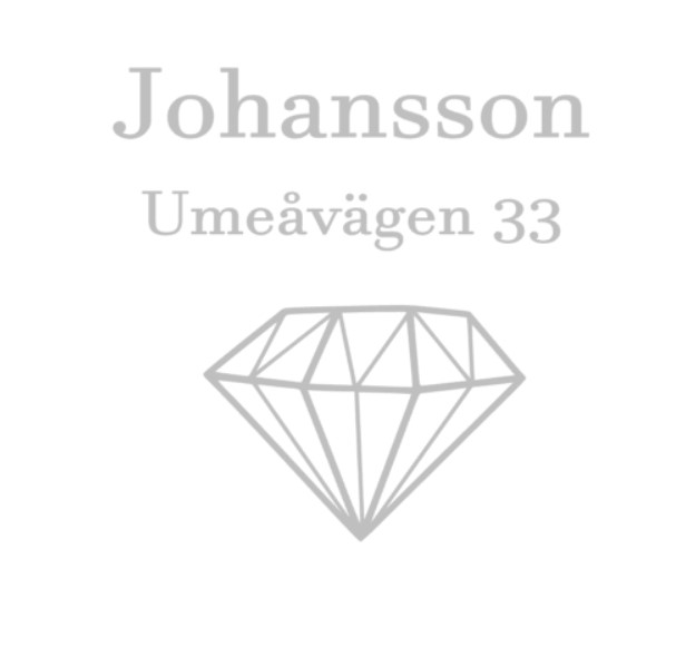 Brevlådedekal, Diamant (20x20cm)