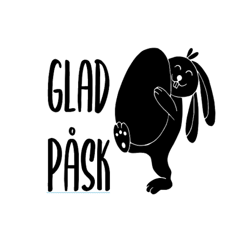 DEKAL, GLAD PÅSK + KANIN