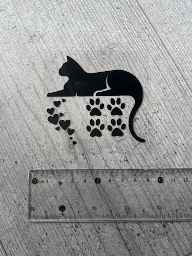TEXTILTRYCK, SET MED KATT