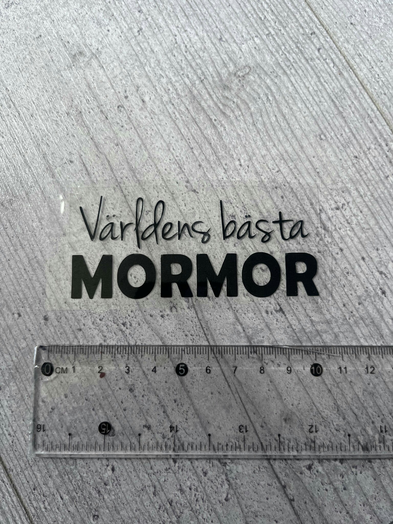 TEXTILTRYCK, VÄRLDENS BÄSTA MORMOR