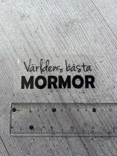 TEXTILTRYCK, VÄRLDENS BÄSTA MORMOR