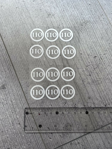 TEXTILTRYCK, STORLEK 110