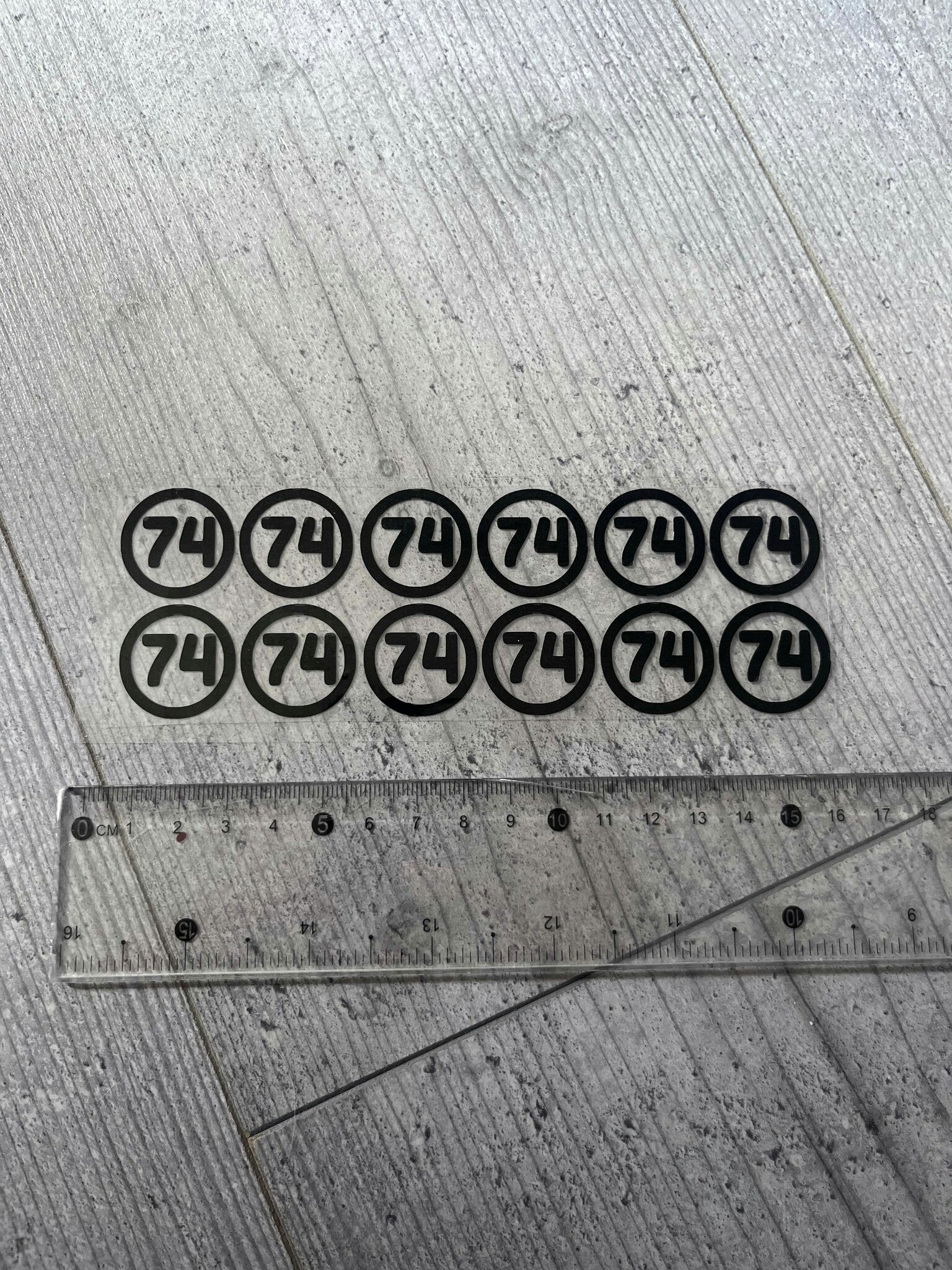 TEXTILTRYCK, STORLEK 74