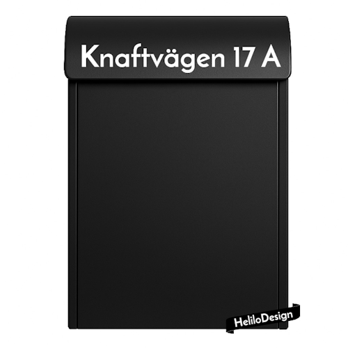 DEKAL TILL BREVLÅDA, GATUADRESS (3x25cm)