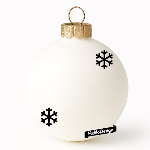DEKAL TILL JULKULA, SNÖFLINGOR (14-pack)