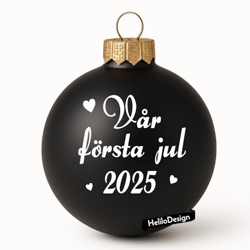 DEKAL TILL JULKULA, VÅR FÖRSTA JUL (valfritt år)