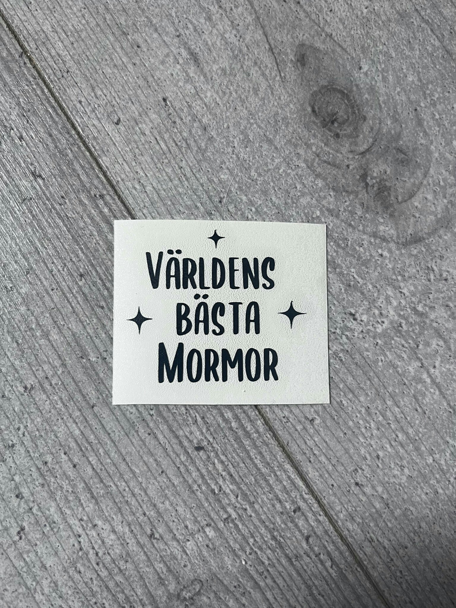 OUTLET, DEKAL ( Världens bästa mormor)