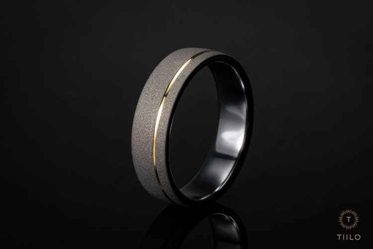 Blästrad Titanring