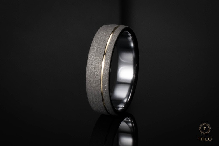 Blästrad Titanring