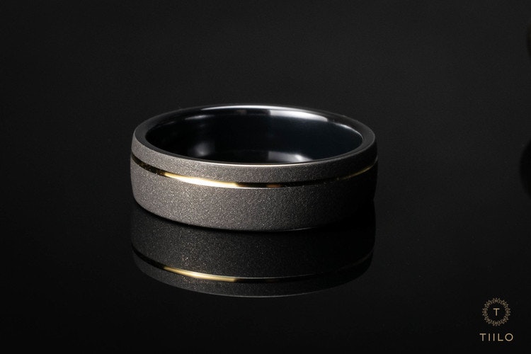 Blästrad Titanring