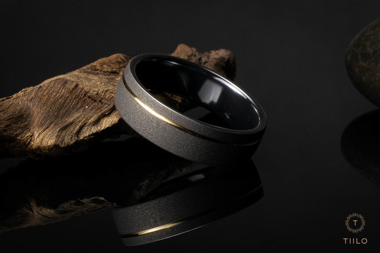 Blästrad Titanring