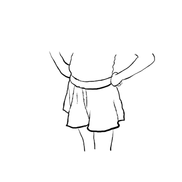 Shorts-kjol