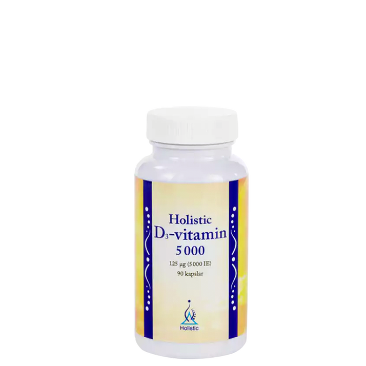 Holistic D3-vitamin 5000 IE 90 kapslar
