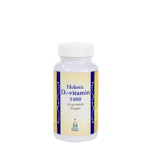 Holistic D3-vitamin 5000 IE 90 kapslar