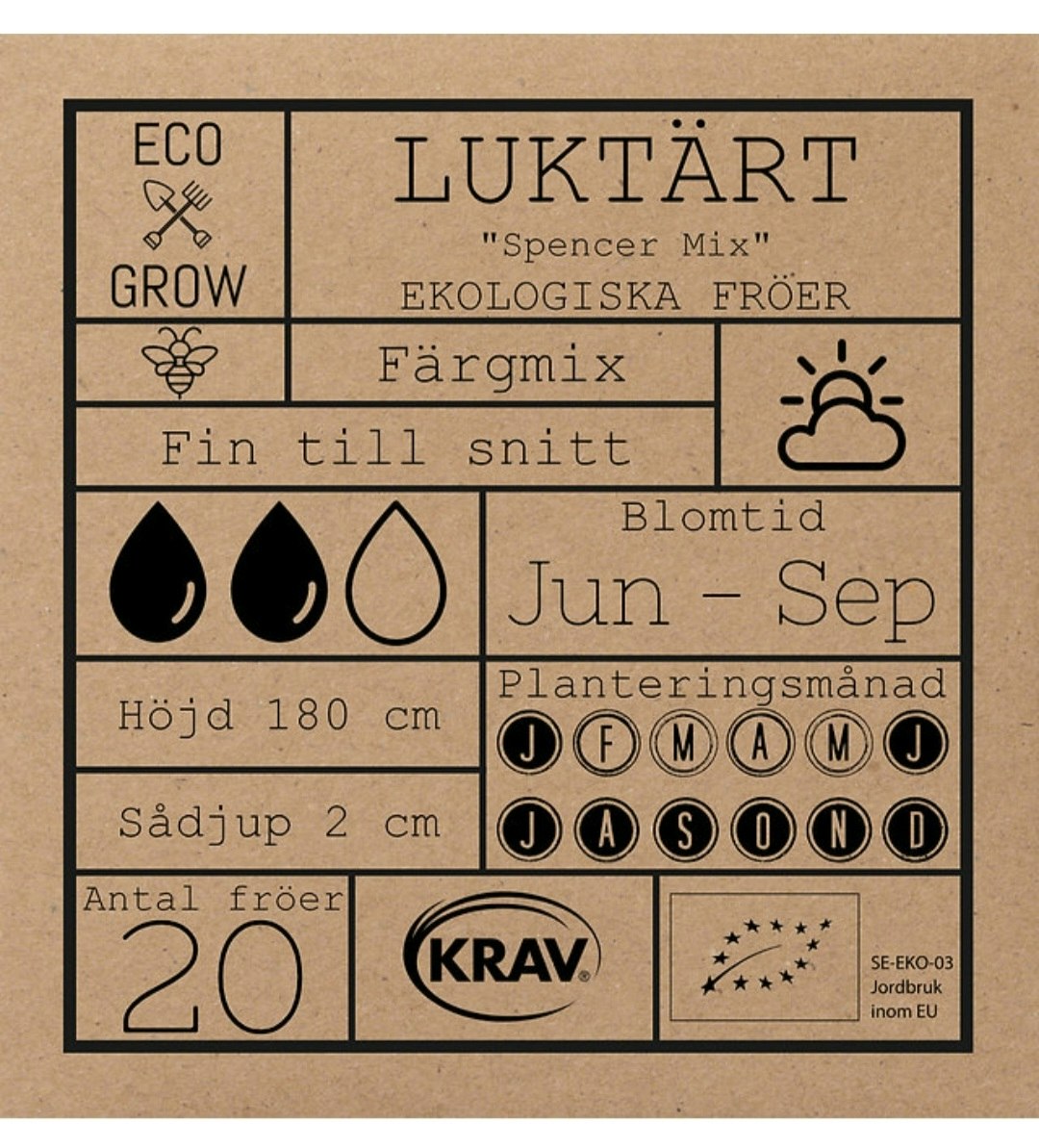 Luktärt Spencer Mix KRAV