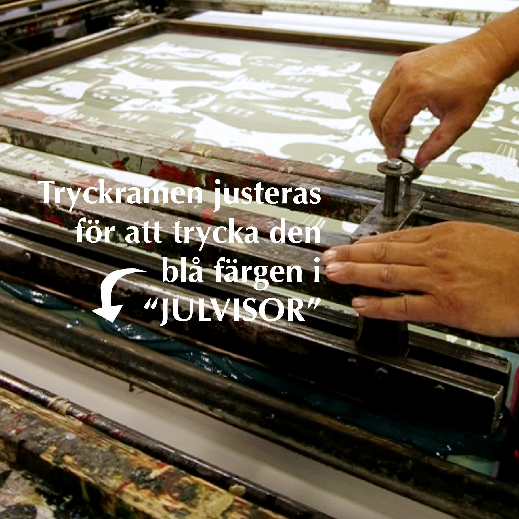 Handtryckt jullöpare Jämtland Julvisor Förboka!