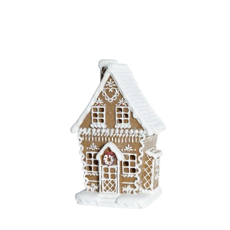 Pepparkakshus med Ledlampor