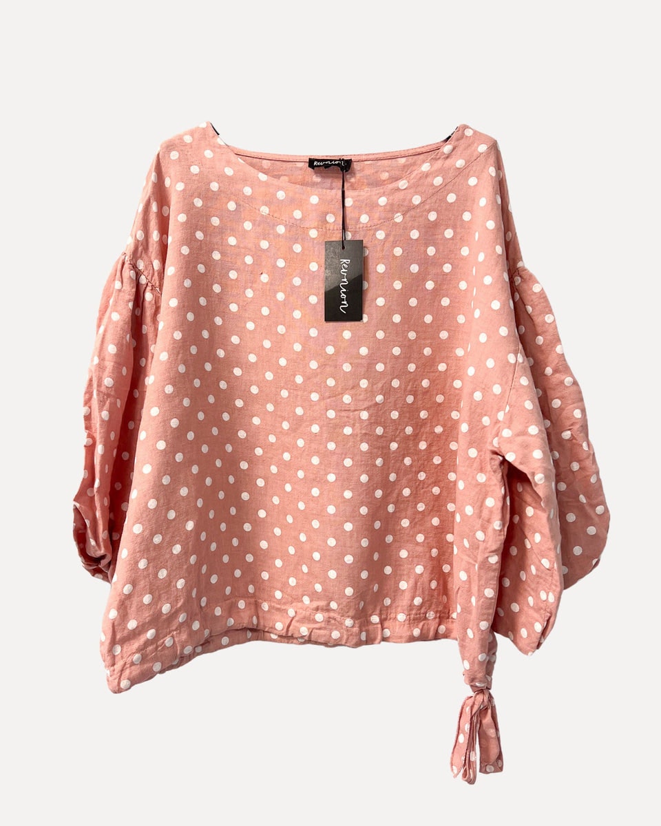 LOTUS BLOUSE, CARAMELLE ROSE 100% LINNE