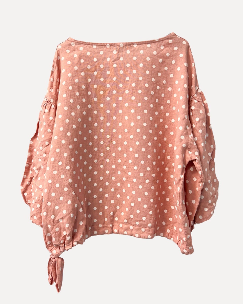 LOTUS BLOUSE, CARAMELLE ROSE 100% LINNE