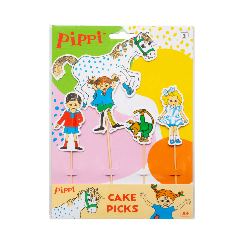 Cake pickd 4 pack Pippi
