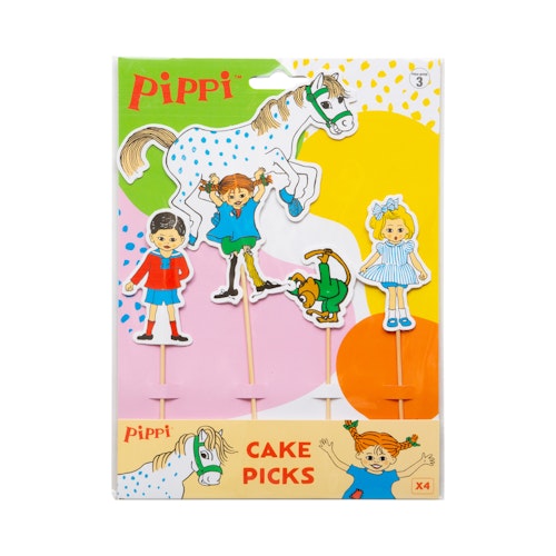 Cake pickd 4 pack Pippi