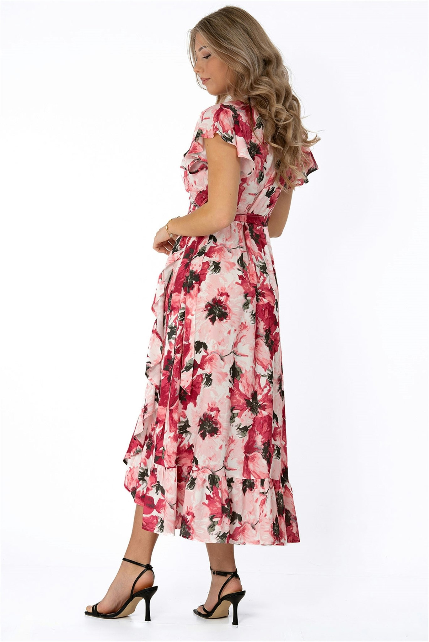 Scarlet klänning Hallon/rose