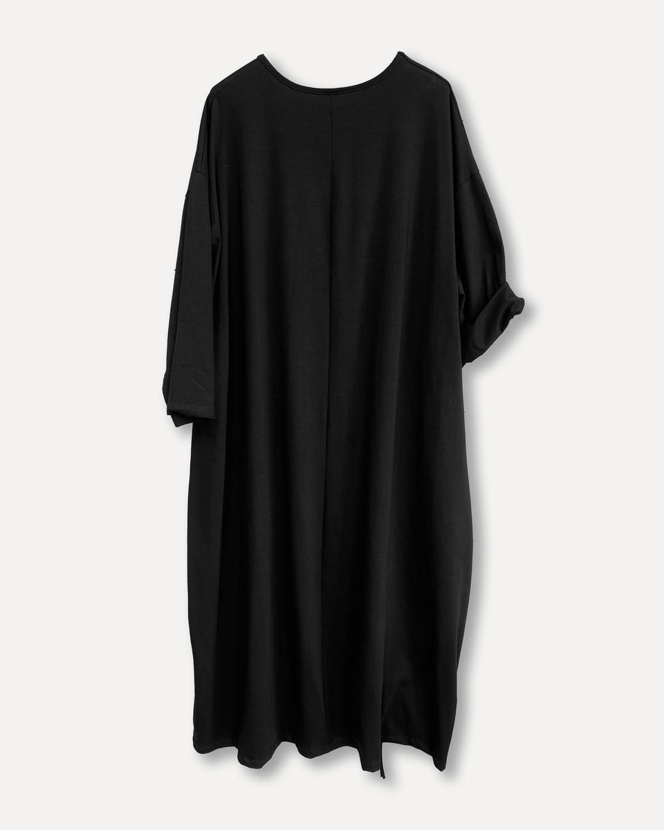 Cozy baby dress svart