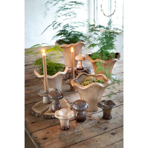 2 pack krukor Kantarell Stora Brunmelerade