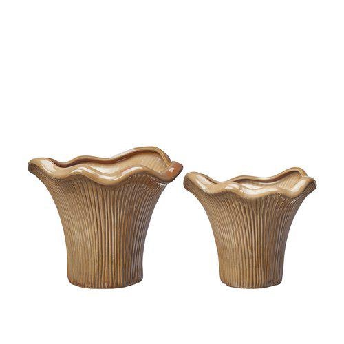 2 pack krukor Kantarell Stora Brunmelerade
