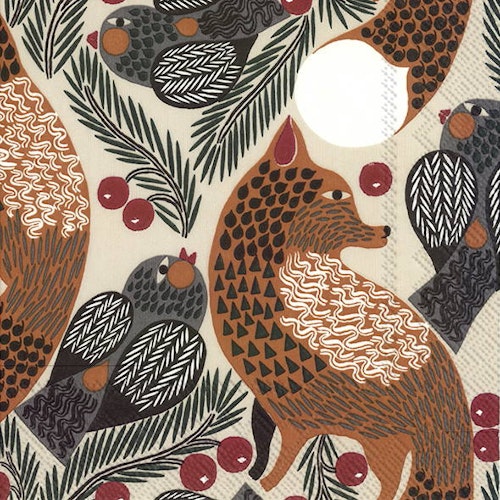 Marimekko Ketunmarja Linen Servetter