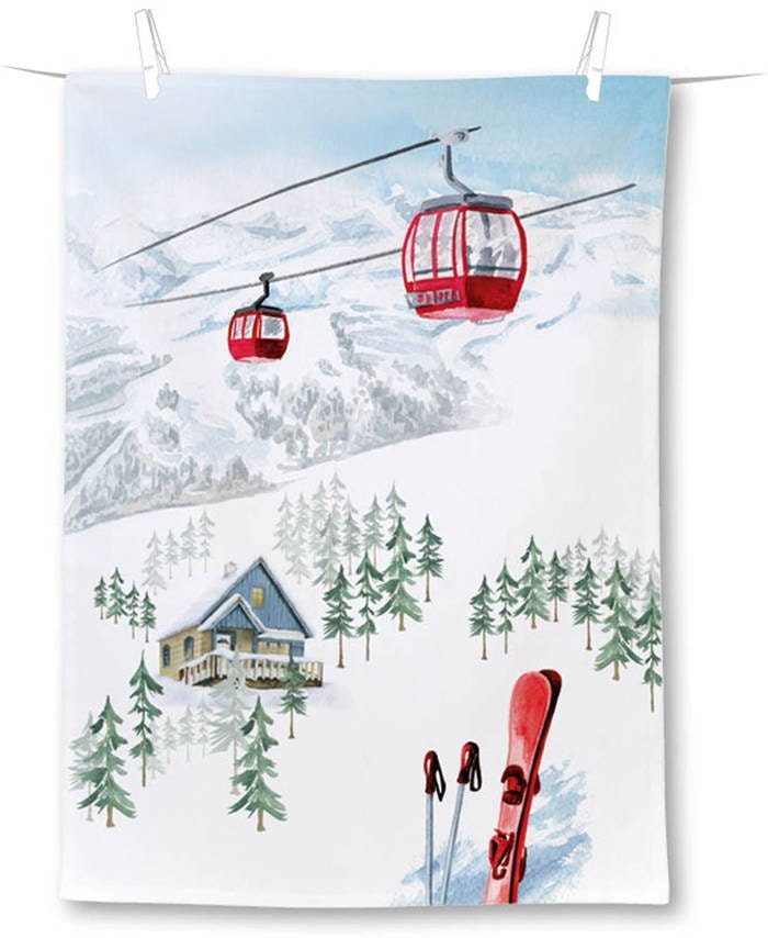 Kökshandduk Skidor