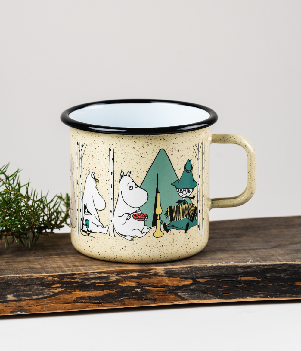 Moomin Camping emaljmugg 8 dl
