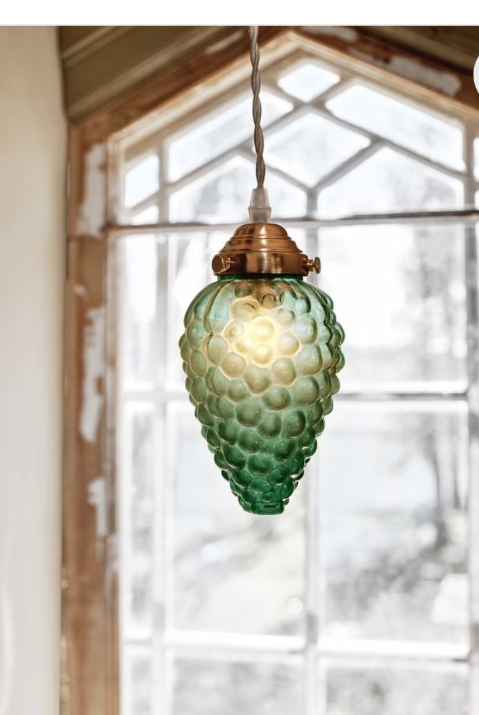 Lampa Druvan Grön/mässing