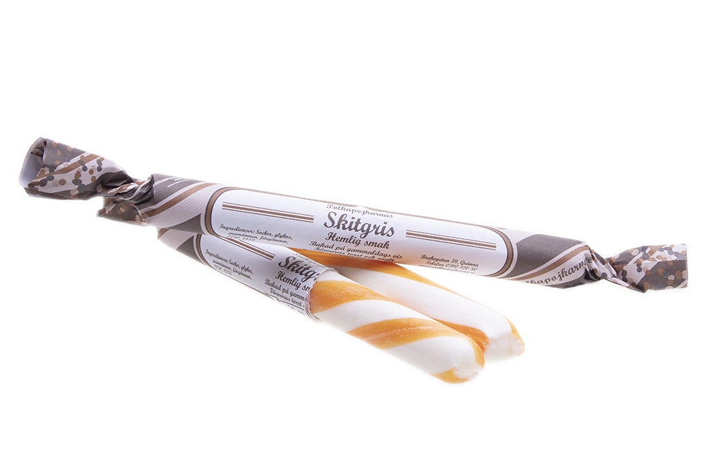 Skitgris Polkagris Vågar du smaka?