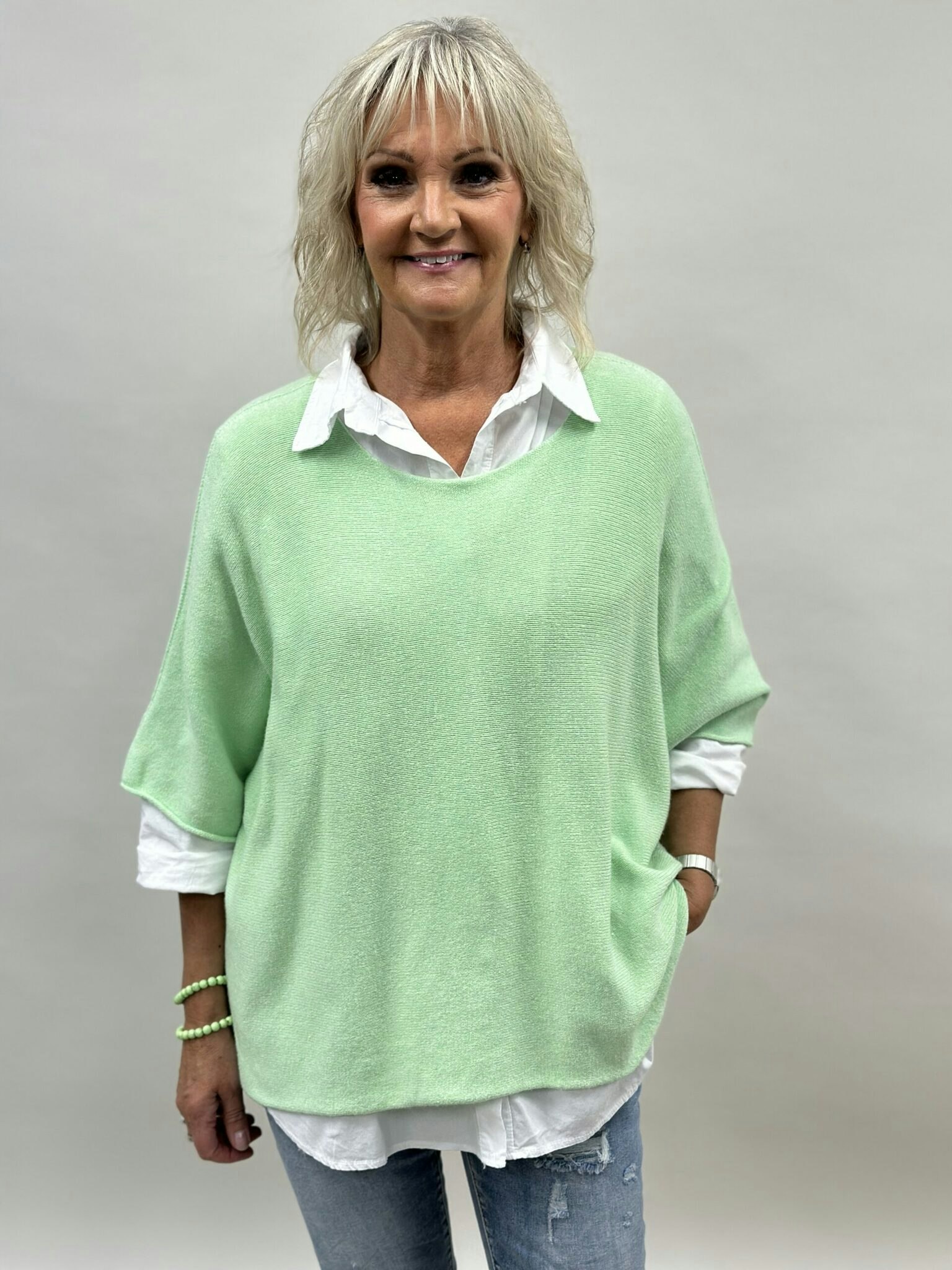 Ponchotröja Mint