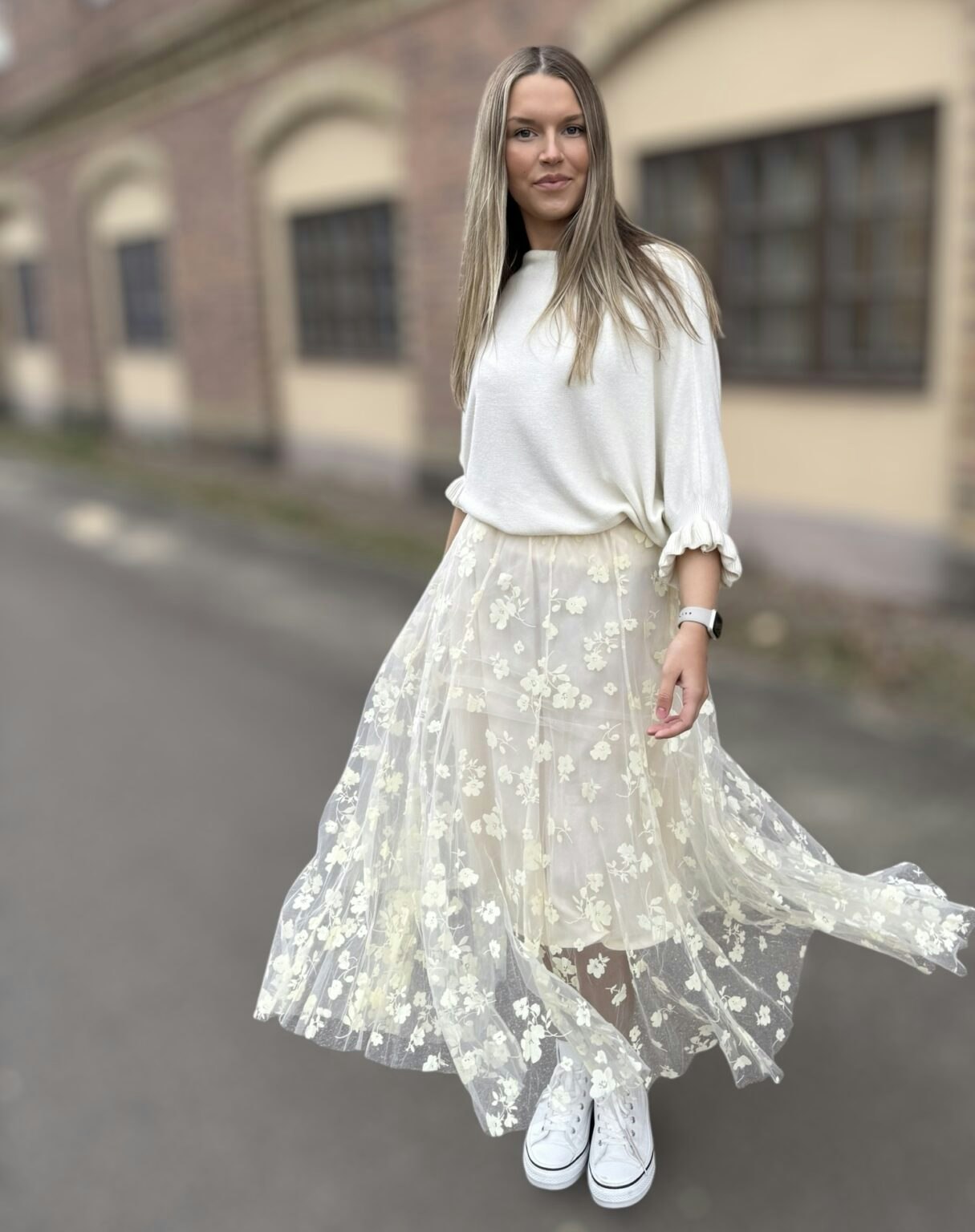 Malva vågig ärm