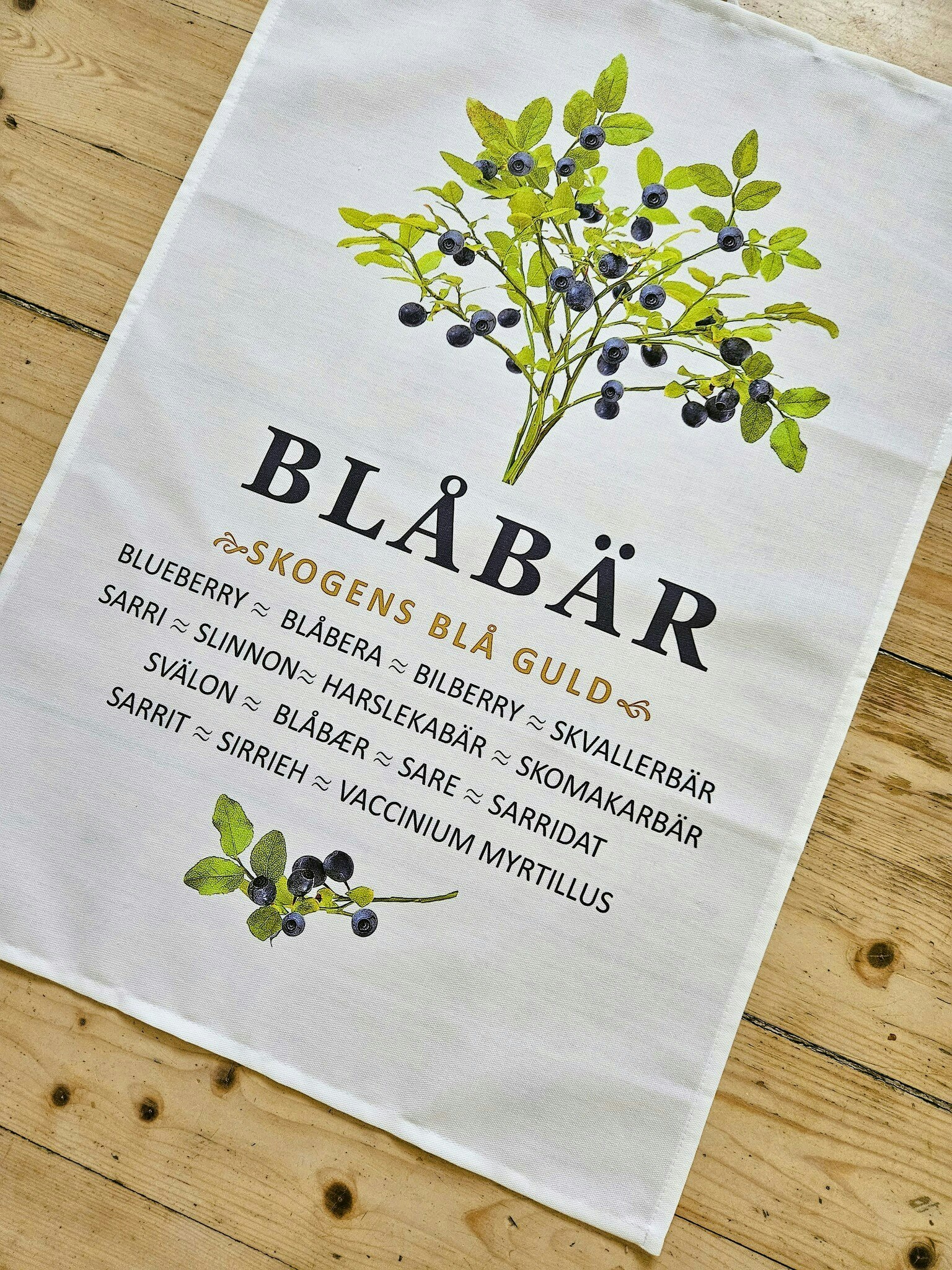 Kökshandduk Blåbär