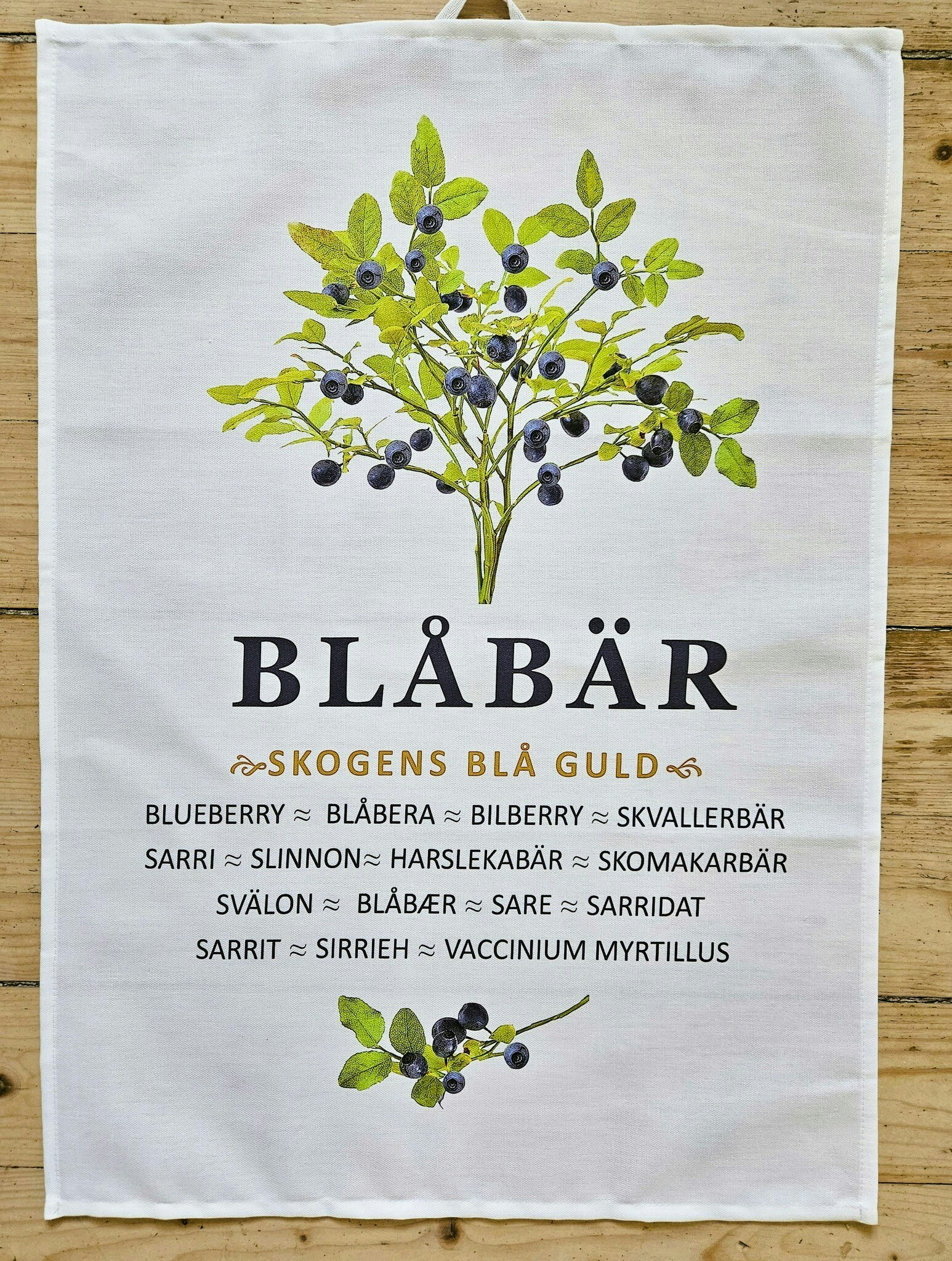 Kökshandduk Blåbär