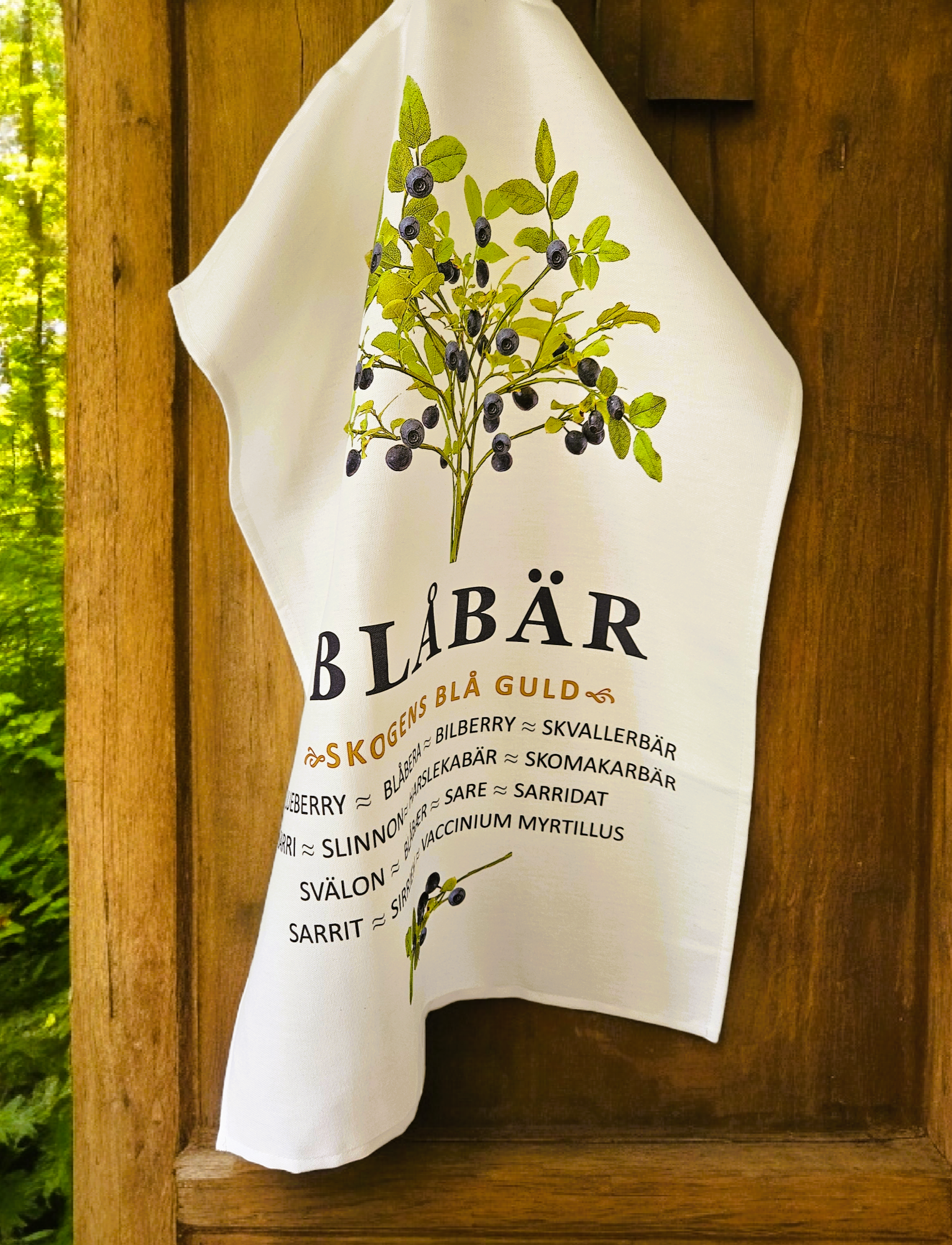 Kökshandduk Blåbär